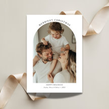 Tipografia Moderna Foto do Arco de Natal Mais Feli