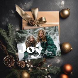 Cartão De Festividades Tipografia Retroativa Moderna 1 Foto Mínima