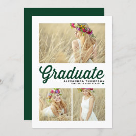 Cartão De Festividades Tipografia Verde Feliz Natal Três Foto