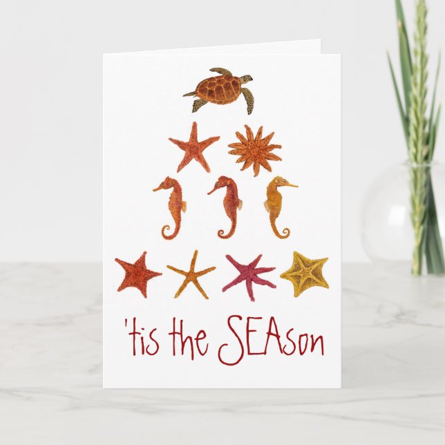 Cartão De Festividades 'Tis a estação (Frente)