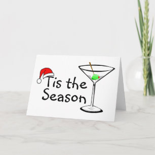Cartão De Festividades Tis The Season Martini Bebe Christmas