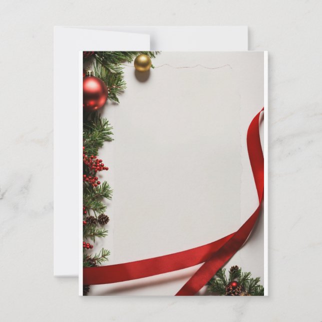 Cartão De Festividades Título: "Desejos Festivos Libertados: Chr Personal (Frente)