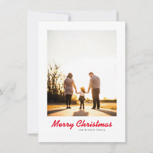 Cartão De Festividades Título Personalizado de Família Holly