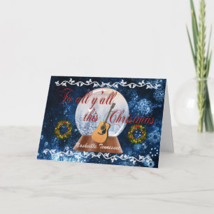 Cartão De Festividades To All Y'all This Christmas Nashville Card - BLU