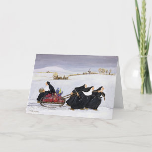 Cartão De Festividades Tobogganing 2