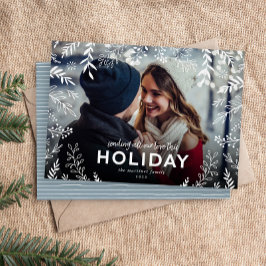 Cartão De Festividades Todas As Nossas Fotografias De Sobreposição Botâni