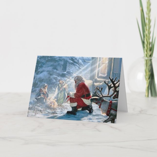 Cartão De Festividades Todos Os Joelhos Devem Arco (Frente)