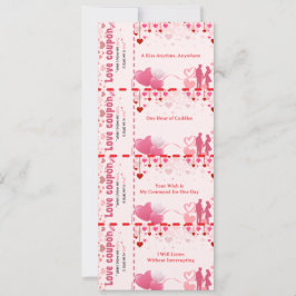 Cartão De Festividades Tokens de Amor