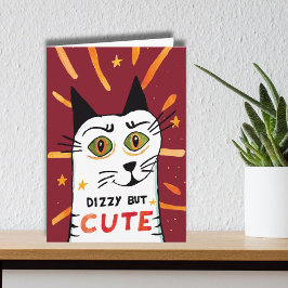 Cartão De Festividades Tonturas, mas tonturas fofinhas vertigens