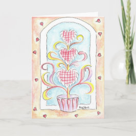 Cartão De Festividades Topiary dos namorados