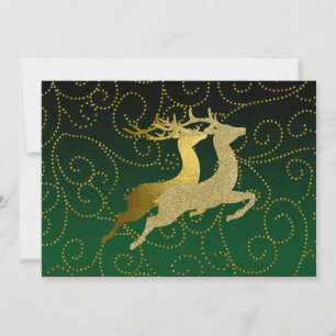 Cartão De Festividades Torne Verde Qualquer Cor Ombre Feriado Dourado Da