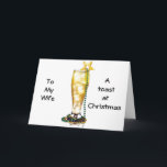 CARTÃO DE FESTIVIDADES TOSSE DE NATAL ROMÂNTICO/AMOR PARA O MEU AMOR<br><div class="desc">UMA TOSTA ROMÂNTICA E AMIGA DE CAMPO NO NATAL PARA "MINHA MULHER" E OBRIGADOS POR PARAR POR UM DOS MEUS 8 LOJAS HOJE!</div>