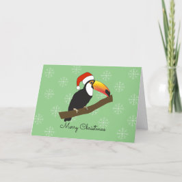Cartão De Festividades Toucan Flocos de Neve Natal