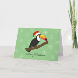 Cartão De Festividades Toucan Flocos de Neve Natal