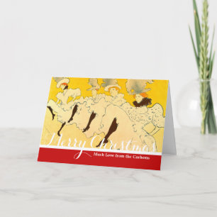 Cartão De Festividades Toulouse Lautrec Yellow Dancing Girl Poster