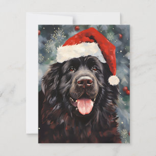 Cartão De Festividades Trabalho de arte de pintura de pincel de cachorro