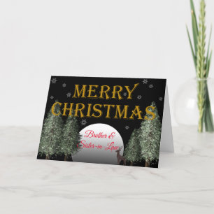 Cartão De Festividades Tradicional de cervejas de lua de esposa do irmão