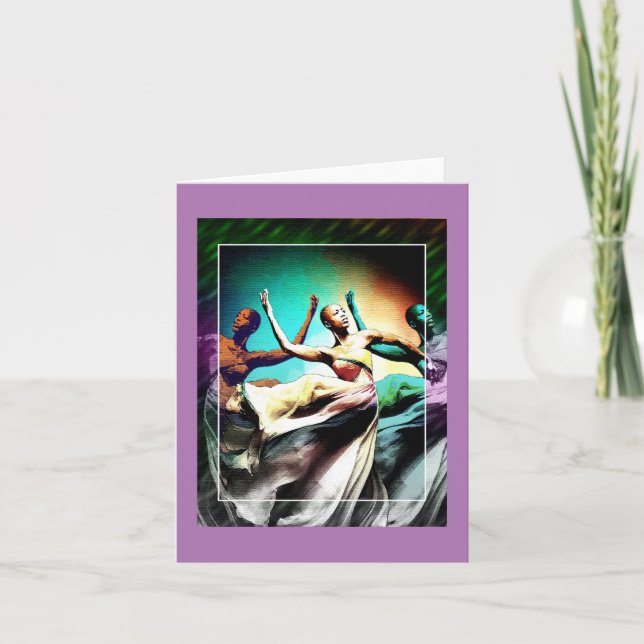 Cartão De Festividades Tradições Afro-Americanas (Frente)