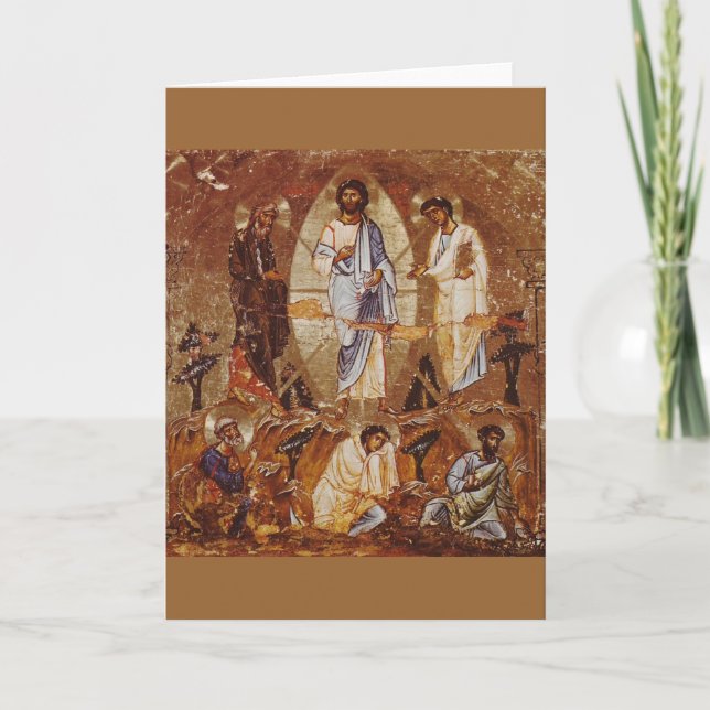 Cartão De Festividades Transformação no Monte Sinai (Frente)