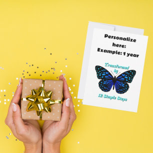 Cartão De Festividades Transformado por 12 Passos Simples, AA, NA, Al-Ano