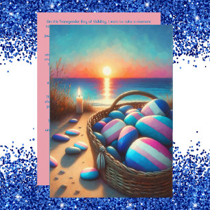 Cartão De Festividades Transgênero Dia da Visibilidade Eu Vejo Você