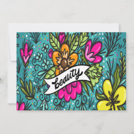 Cartão De Festividades Travesseiro Decorativo Beleza com Flores