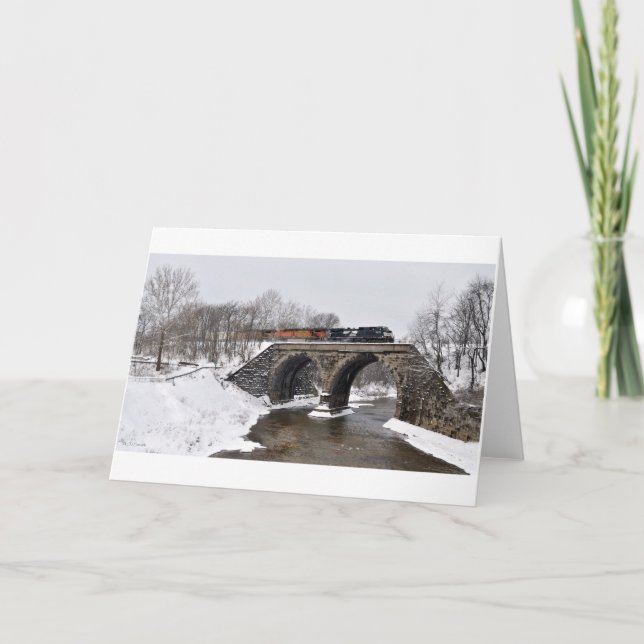 Cartão De Festividades Travessia de Inverno (Frente)