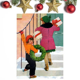 Cartão De Festividades Trazendo a alegria natalina