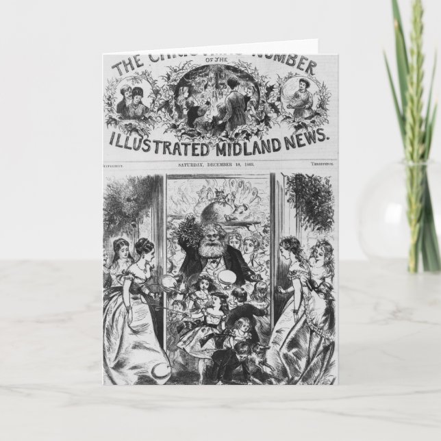 Cartão De Festividades Trazer no Natal (Frente)