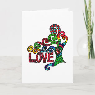 Cartão De Festividades Tree of Love - Valentine's Day greetings card