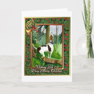 Cartão De Festividades Treeing Walker Coonhound Dog Blank Christmas Card