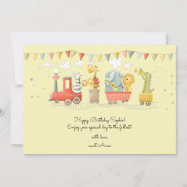 Cartão De Festividades Treinamento musical com crianças selvagens Parabén