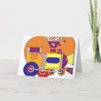 Cartão De Festividades trem 300dpi