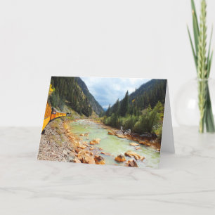 Cartão De Festividades Trem a vapor para Durango