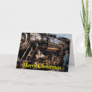 Cartão De Festividades Trem - agora embarcando