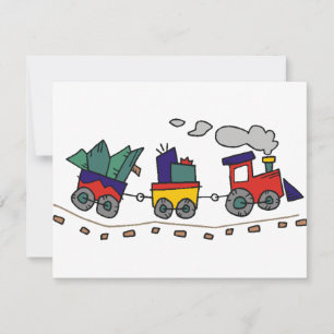 Cartão De Festividades trem de Natal