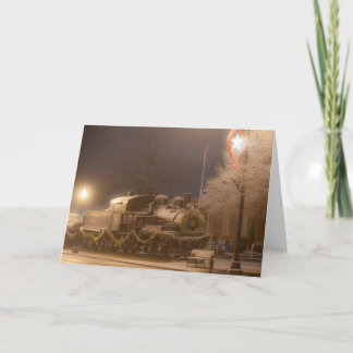 Cartão De Festividades Trem histórico situado em Shelton, WA