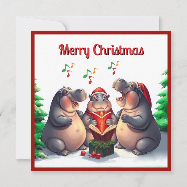 Cartão De Festividades Trendy Watercolor Pine Treoling (Frente)