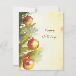 Cartão De Festividades três bolas de Natal