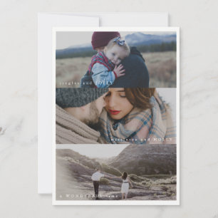 Cartão De Festividades Três Feriados Felizes em Foto