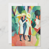 Três garotas em Chapéus de Palha Amarela