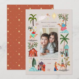 Cartão De Festividades Três Homens Sábios Três Reis Feriado de Natal