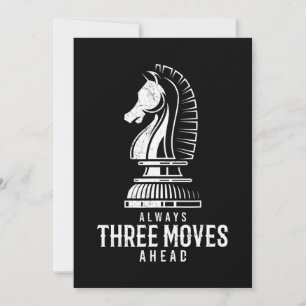 Cartão De Festividades Três Movimentos À Frente Eu Chess Matt Game Ches