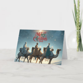 Cartão De Festividades Três Reis Magos Natal