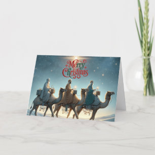 Cartão De Festividades Três Reis Magos Natal