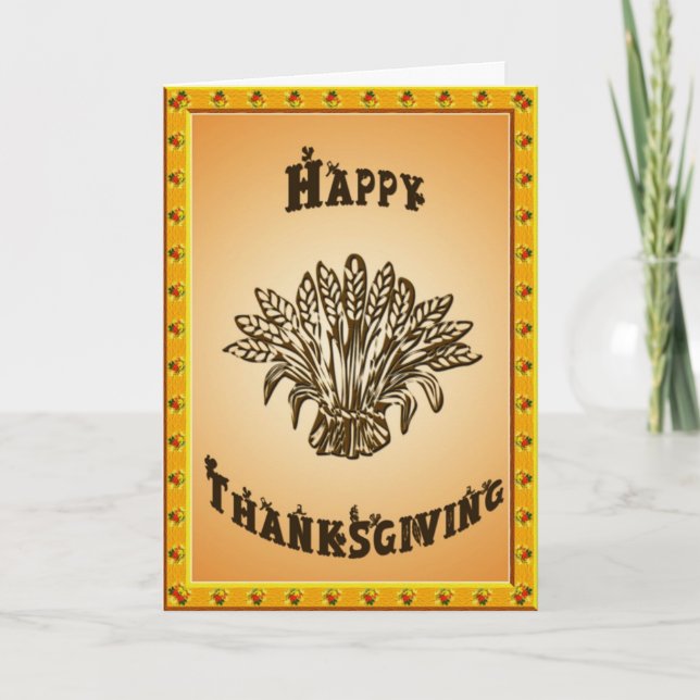 Cartão De Festividades Trigo 2 (Frente)