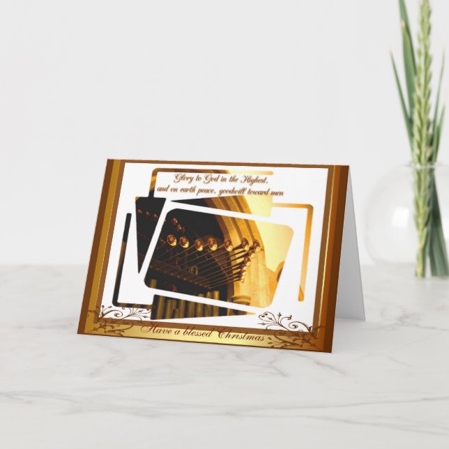 Cartão De Festividades Trombetas da celebração (Frente)