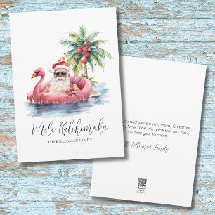 Cartão De Festividades Tropical Mele Kalikimaka Natal