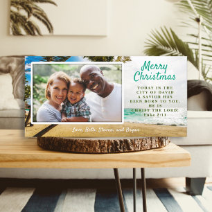 Cartão De Festividades Tropical Seas Christian Christmas Photo