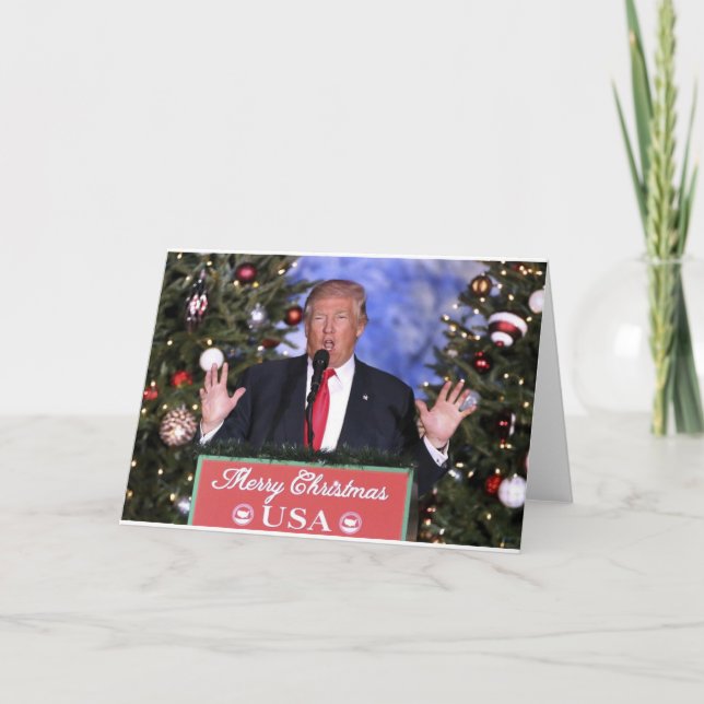 Cartão De Festividades Trump Christmas (Frente)